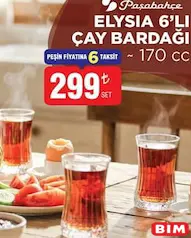 PAŞABAHÇE ELYSİA 6'LI ÇAY BARDAĞI fiyat ve kampanya bilgisi